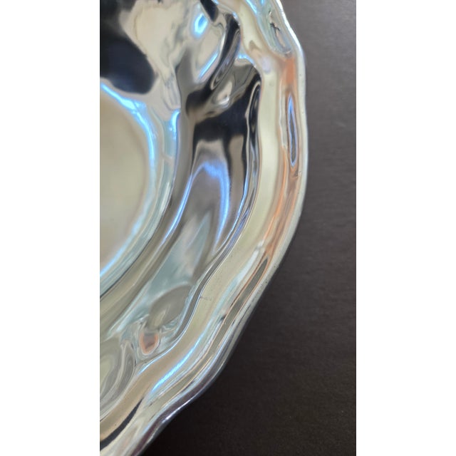 Early 2000s Five Elm Mirror-Polished Cast Aluminum Centerpiece Bowl For Sale - Image 13 of 16