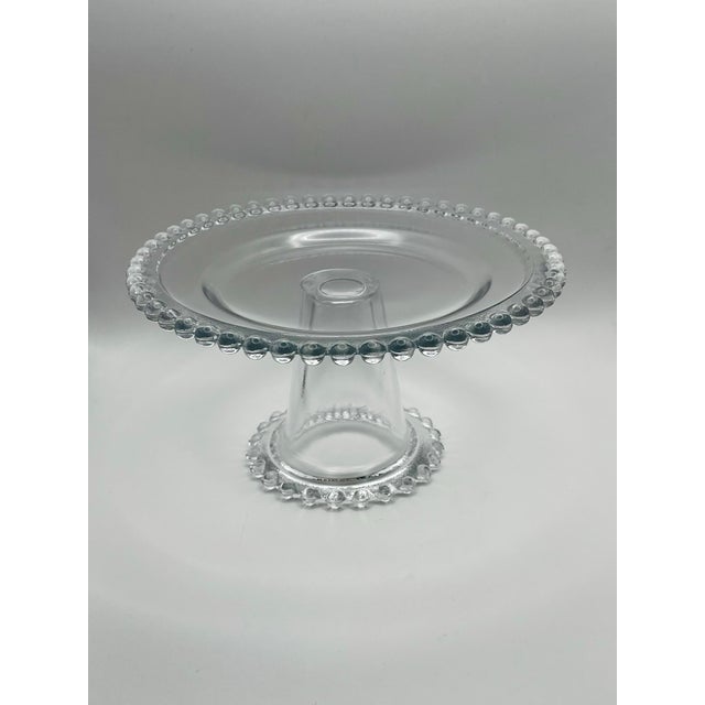 Art Deco Vintage Candlewick Dessert Stand For Sale - Image 3 of 9