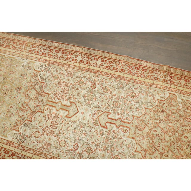 Antique Persian Wide Senneh Runner - 3'5" x 17' For Sale - Image 4 of 7