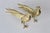 Italian Vintage Italian Decorative Sculptural Goldtone Male Female Pheasants Mid Century-a Pair For Sale - Image 3 of 16