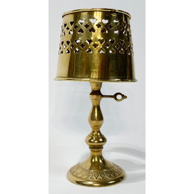 Vintage Brass Folk Art Style Votive Holder Chairish