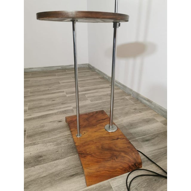 Brown Art Deco Floo Lamp by Jindrich Halabala For Sale - Image 8 of 18