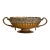Vintage Brass Grape Motif Handled Compote For Sale
