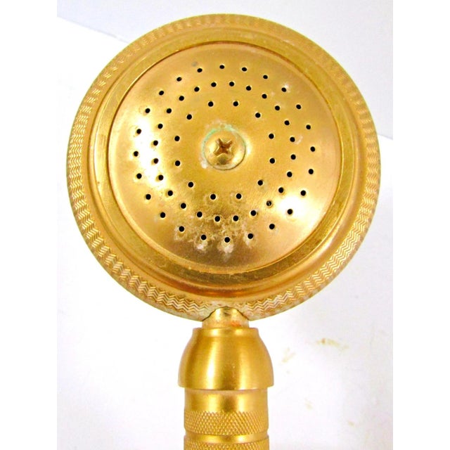 Traditional Sherle Wagner Gold Plated Knurled Hand Shower With Hose 0832sply-Gp For Sale - Image 3 of 10
