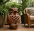 Terra Cotta Vintage Italian-Style Terracotta Owl Garden Statue & Lantern For Sale - Image 8 of 12