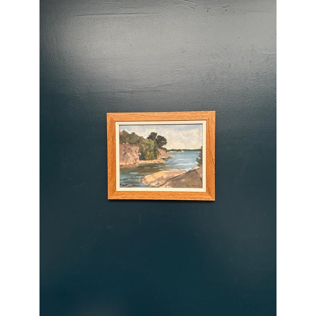Ragner Nyberg, River, 1969, Oil on Panel, Framed For Sale - Image 7 of 18
