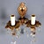 Metal Rococo Style Wall Lamps in Bronze, Italy, 20th Century, Set of 2 For Sale - Image 7 of 8