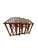A charming set of three vintage nesting tables dating to the 1970s, featuring beautifully crafted burnt bamboo and rattan...