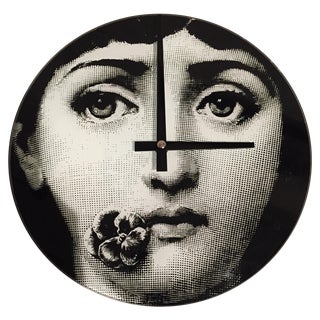 Fornasetti Style Clock For Sale