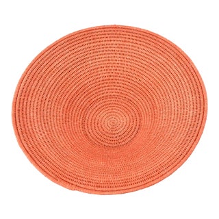 Coral Agave Sisal Handwoven Basket Eswatini For Sale