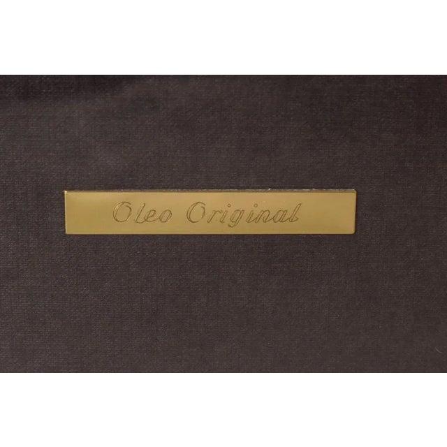 Abstract Composition, 20th-Century, Oil on Paper on Board For Sale - Image 9 of 11