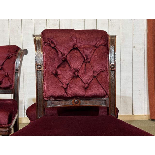 Brown Antique Victorian Mahogany Chairs, 1800s, Set of 6 For Sale - Image 8 of 18