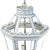 Metal A Vintage-Style Venetian Chandelier in White and Blue Tones, Featuring Three Lamps. For Sale - Image 7 of 12