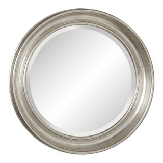 Friedman Brothers Connor Round Mirror in Classic Silver - 36" For Sale