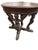 Baroque 19th Century Baroque Round Oak Table With Winged Cherubs For Sale - Image 3 of 5