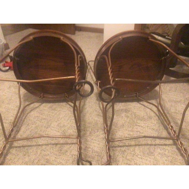 Late 18th Century Extremely Rare and Collectable With- Original Stamped Lag Bolts -19th-Century A. H. Andrew’s & Co. Ice Cream Parlor Set With Japanned Copper Finish For Sale - Image 5 of 13