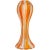 Murano Salviati Barbini 1950s Vintage Orange White Gold Flecks Italian Art Glass Flower Vase For Sale In Orlando - Image 6 of 6