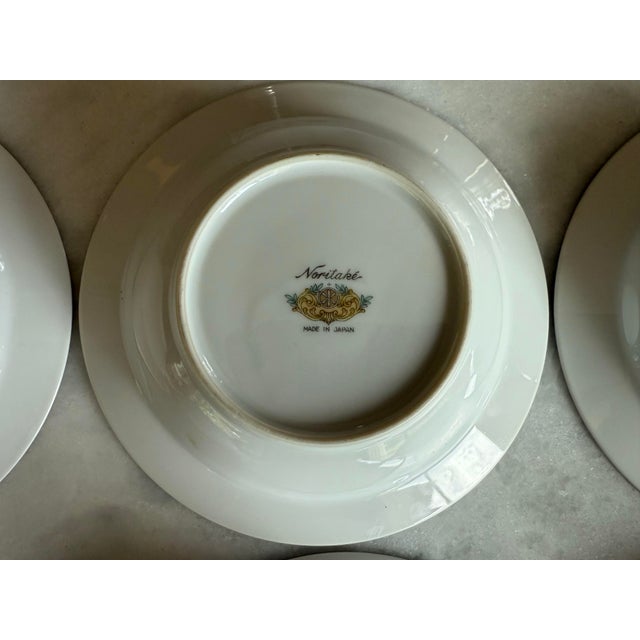 Cream Set of 6 Vintage Porcelain Noritake Small Bowls For Sale - Image 8 of 8