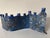 Blue 1990’s Vintage Handmade Blue Glazed Studio Pottery Ceramic Sculptural Menorah For Sale - Image 8 of 12