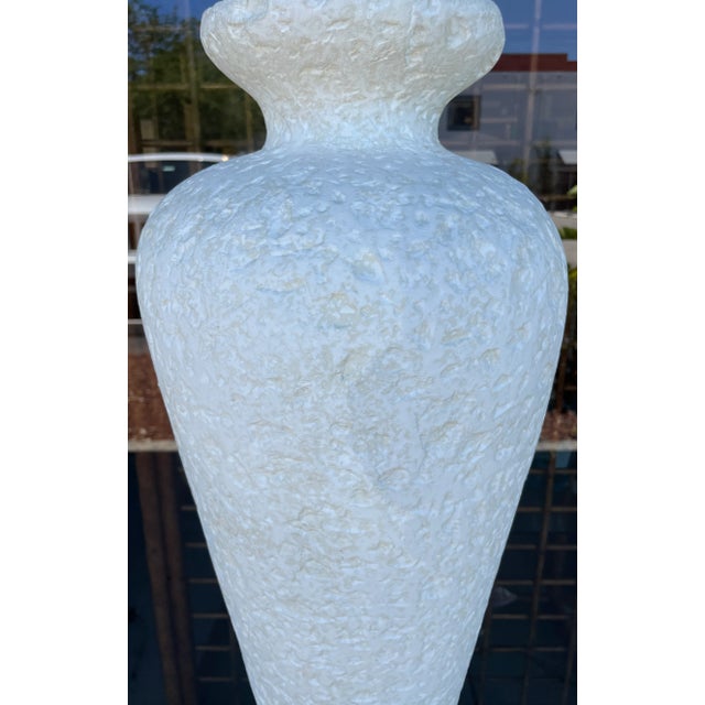 1980s Faux Stone Organic Modern Style Plaster Floor Lamp For Sale - Image 5 of 5