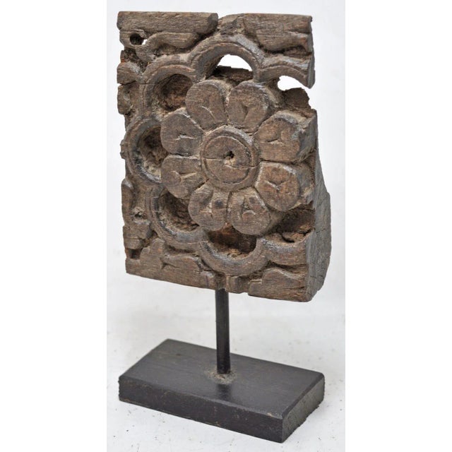 Collection of 3 Early 20th Century South Asian Architectural Fragments on Stands For Sale In Washington DC - Image 6 of 10