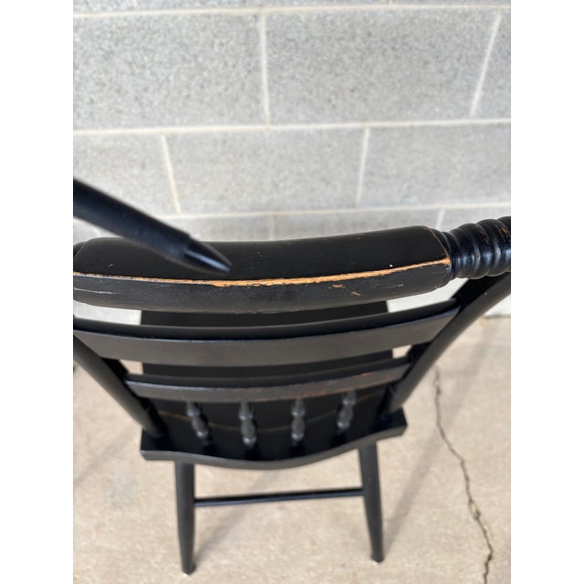 Nichols & Stone Black Harvest Inn Style Side Chairs - Set of 6 For Sale - Image 11 of 16