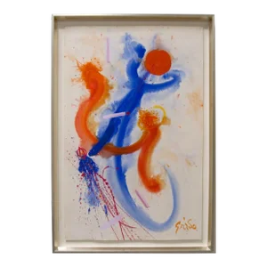 Hendrik Grise Masterwork Abstract Figure Painting Style of Miro Francis