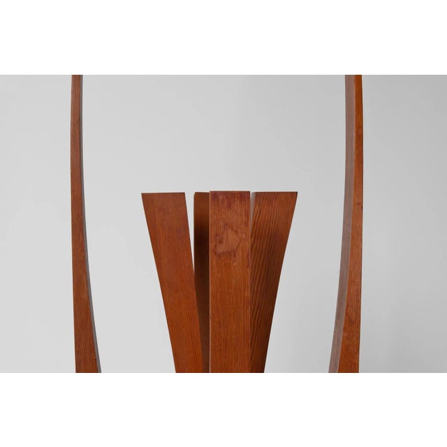 Wood Frans Hermes Abstract Pine Sculpture Netherlands 1970 For Sale - Image 7 of 13