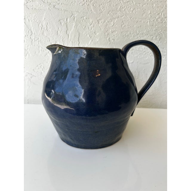 Mid Century Large Studio Pottery Pitcher For Sale In Miami - Image 6 of 9
