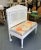 Shabby Chic Antique Neoclassical Headboard Re-Purposed Into Bench For Sale - Image 3 of 11