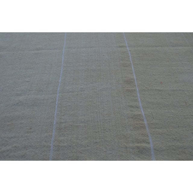 Mid 20th Century Moroccan Berber Striped Throw For Sale - Image 4 of 7