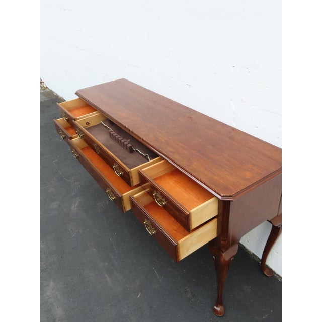 Drexel Long Narrow Library Console Entry Table 6394 For Sale - Image 15 of 17