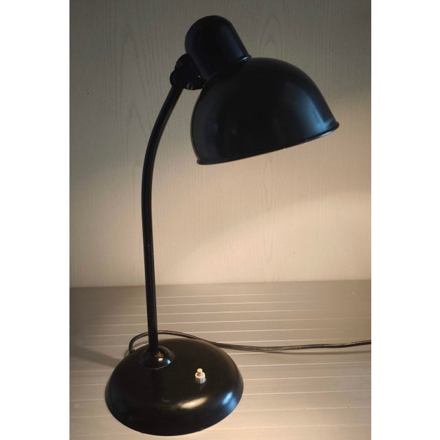 Bauhaus Black 6551 Table Lamp by Christian Dell for Kaiser Idell / Kaiser Leuchten, 1930s For Sale - Image 3 of 8