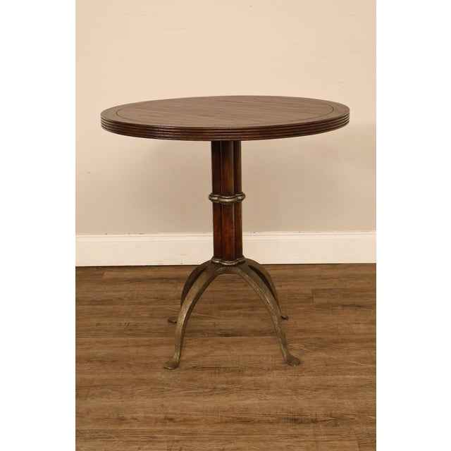 Theodore Alexander Pair Of Round L'Usine Bistro Accent Tables For Sale - Image 17 of 18