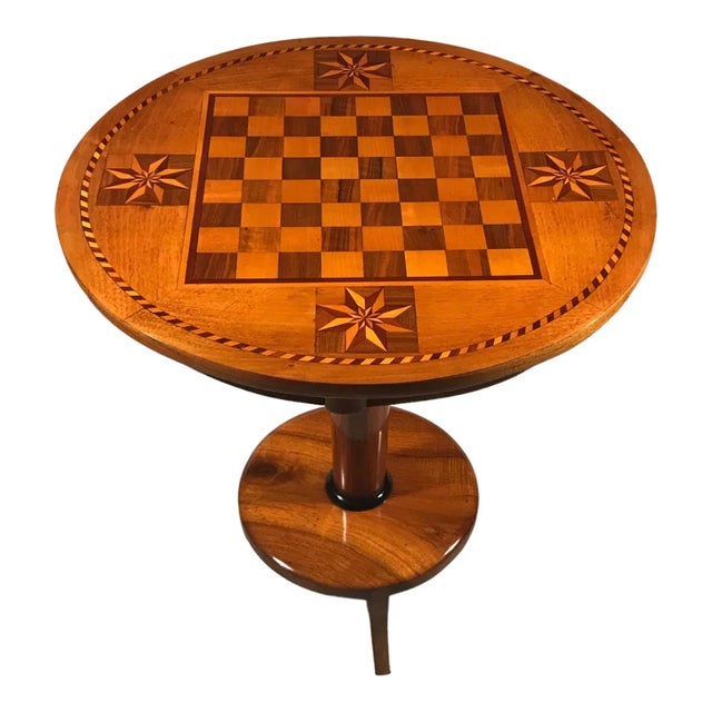 Biedermeier Chess Table, 1820 For Sale In Boston - Image 6 of 6