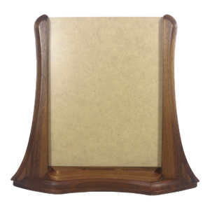 Vintage Art Nouveau Style Black Walnut Wood Photo Frame for Table Top No Glare Glass 8”x10”