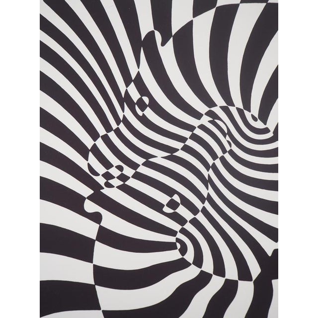 Victor Vasarely, Couple of Zebras, Screenprint For Sale - Image 5 of 7