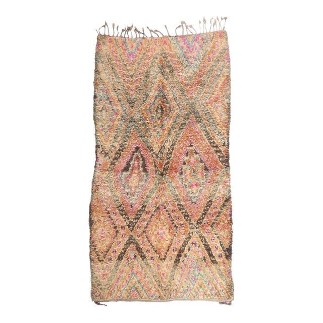 Vintage Beni M'Guild Moroccan Rug, 05'10 X 11'02 For Sale