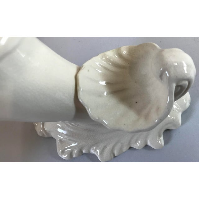 Vintage Cornucopia and Shell Shaped Ceramic Planter Vase For Sale In Dallas - Image 6 of 8