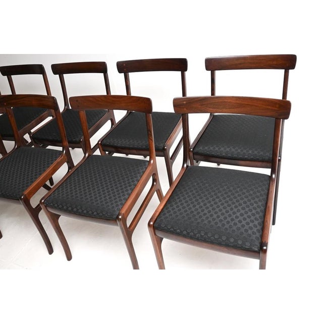 1960s Vintage Danish Dining Chairs by Ole Wanscher, 1960, Set of 10 For Sale - Image 5 of 11