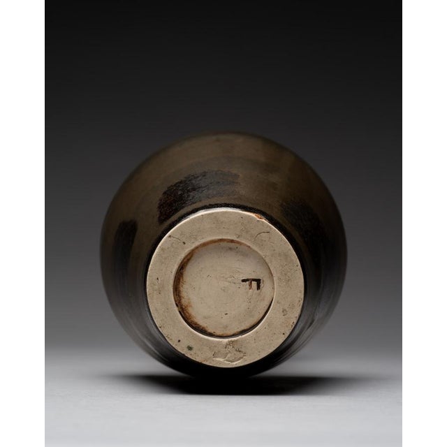 Brown Studio Ceramic Vase by Friedhelm Tschentscher, 1960s For Sale - Image 8 of 15