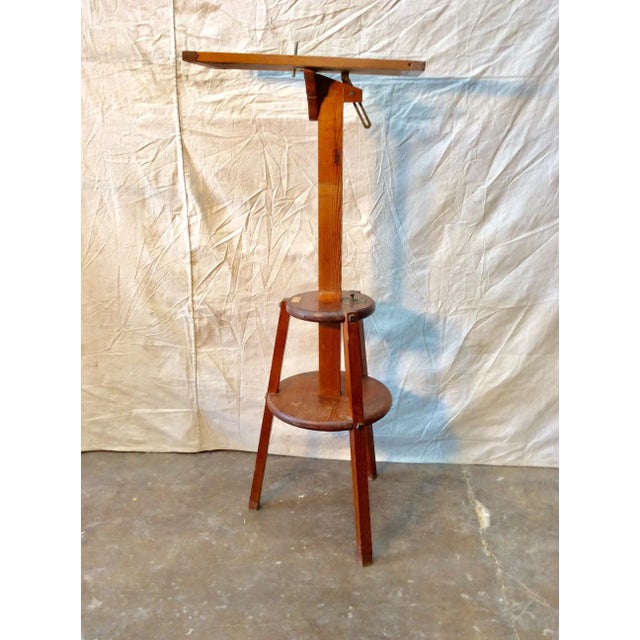 Late 1800s French Pine Camera Stand, H. Mackenstein, Paris For Sale - Image 12 of 13