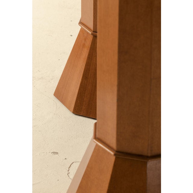 Vintage Italian Pedestal in Wood, 1970s For Sale - Image 11 of 17