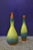 1950s Mid-Century Matt & Shiny Enamel Ceramic Vases, Set of 2 For Sale - Image 5 of 5