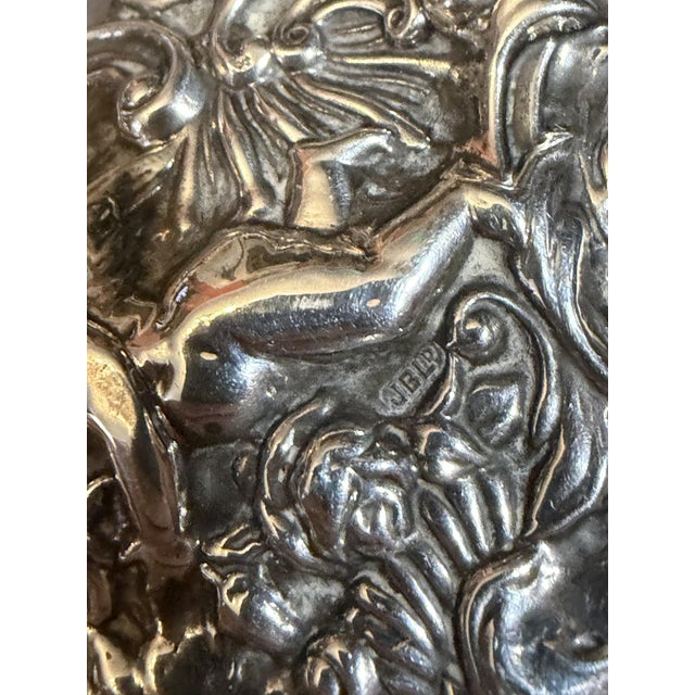 Metal Sterling Silver Heart Window Frame For Sale - Image 7 of 8