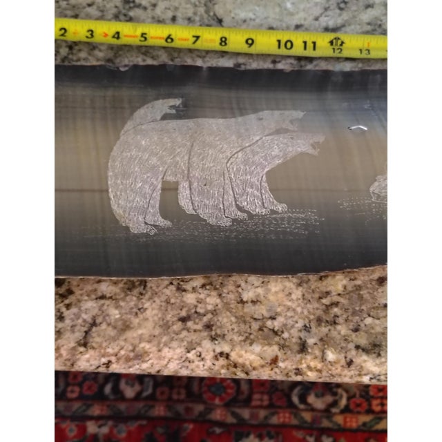 7 Foot 5" Wall Hanging - Scrimshaw Whale Baleen Frond - Mid Century For Sale - Image 9 of 16