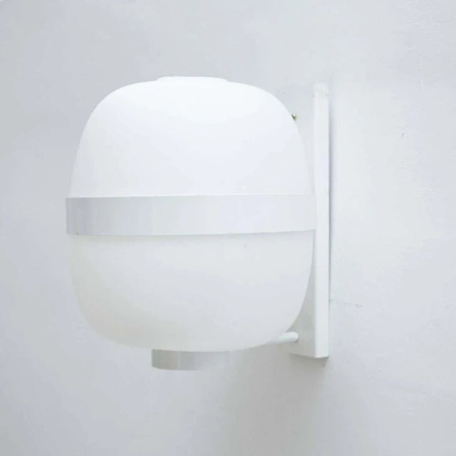 Large Wally Aplique Table Lamp by Miguel Mila for Erco, 1962, Set of 2 For Sale - Image 3 of 6