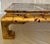 Wood Vintage Tony Duquette Style Newly Painted Red Distressed Gilded Wood Chow Leg Ming Style Coffee Table For Sale - Image 7 of 12