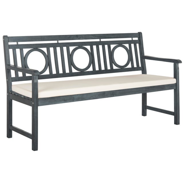 Inspired by furnishings used in the gardens of the great estates in the UK, this ash grey acacia wood 3 seat bench is a...