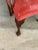 Kindel Furniture of Grand Rapids mahogany chippendale arm chair. Ball and claw feet , carved back . Measures 24” w x 23” d...